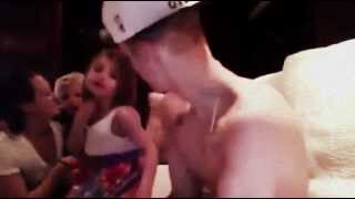 Justin Bieber with Jazzy and Jaxon - Telly video