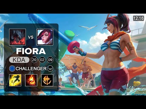 Fiora vs Aatrox Top - EUW Challenger - Patch 12.16 Season 12