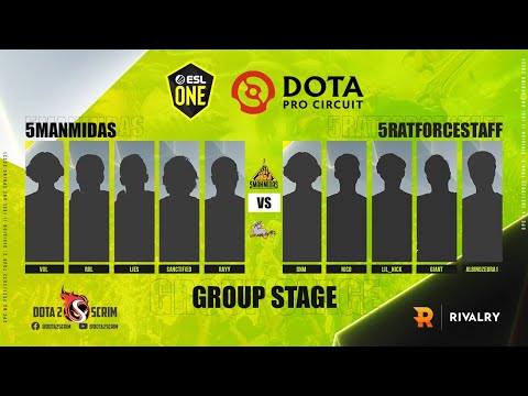 5ManMidas vs 5RATFORCESTAFF - DPC NA 2021/22 Tour 2: Division II - Group Stage - B03