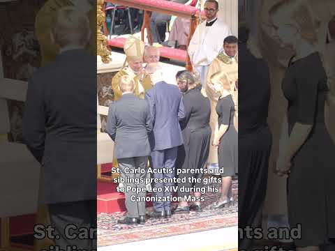 St. Carlo Acutis’ family during his canonization