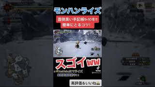 面倒臭い寒冷群島の手記帳9•10を簡単にゲットするコツ！！ ↓概要欄にてモンハンライズ最新動画　#shorts