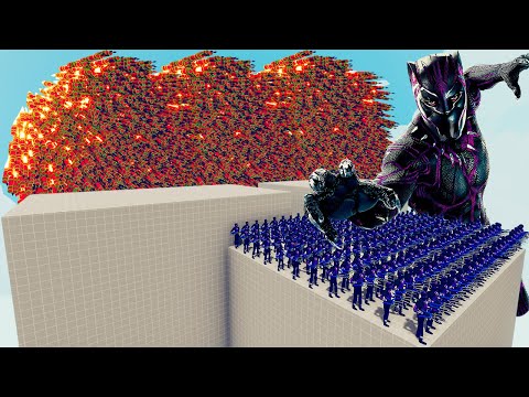 200x BLACK PANTHER + 1x GIANT vs EVERY GOD - Totally Accurate Battle Simulator TABS