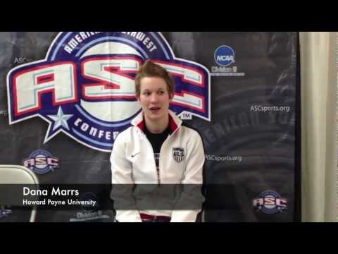 Howard Payne's Dana Marrs after 88-72 1st Round Win over ETBU