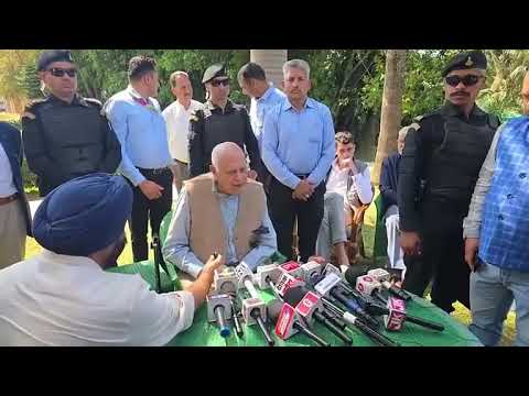 #Jammufiringincident || God saved me. I initially thought the sound was #firecrackers, but my security personnel later told me a man had fired two shots from a #revolver. I do not know the attacker or his motive: NC President Dr.Farooq Abdullah in a press conference.