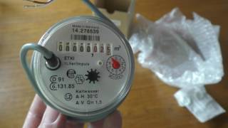 Wasseruhr mit Impulsausgang