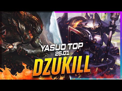 Dzukill - Yasuo vs Jax TOP Patch 26.1 - Yasuo Gameplay