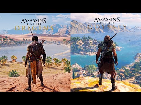 AC Odyssey vs Origins in Depth Comparison | Side by side