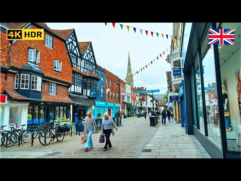 SALISBURY Walking Tour | Discover England's Historic City on a Rainy Day | 4K HDR