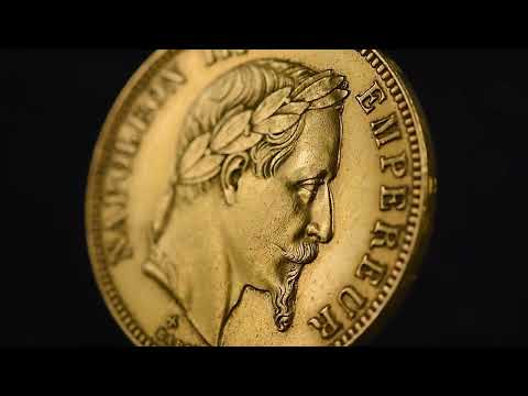Moneta, Francia, Napoleon III, Napoléon III, 100 Francs, 1867, Strasbourg, BB