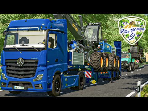 True Farming 2 #11 - SCHWERTRANSPORT zum Weinberg & Bauwagen abholen - Farming Simulator 22