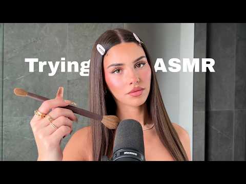 Leah Halton Tries ASMR Makeup for the First Time