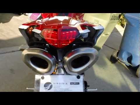 Ducati 848 Evo Termignoni Full Exhaust Carbon Parts Videos