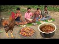 How Tribe Boys Cook Village Famous Country Chicken Curry Desi Murga Chicken Recipe Rural Life