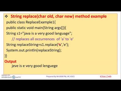 Java Module 4 Topic 5 Modify Strings