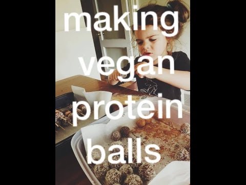 making vegan protein balls
