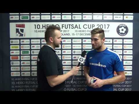 Heiro Futsal Cup 2017: Kubicki Artur (Hungerbud Katowice) po meczu z Korbudem (ćwierćfinał)