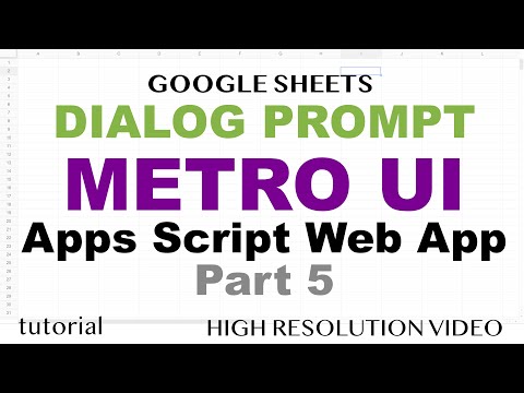 Google Sheets Sidebar App HTML JavaScript Web App to Delete Multiple Worksheets Part 1