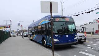 MTA NYCT #7878 on the Q54 to Williamsburg Bridge Plaza at Metropolitan Av & Fresh Pond Rd