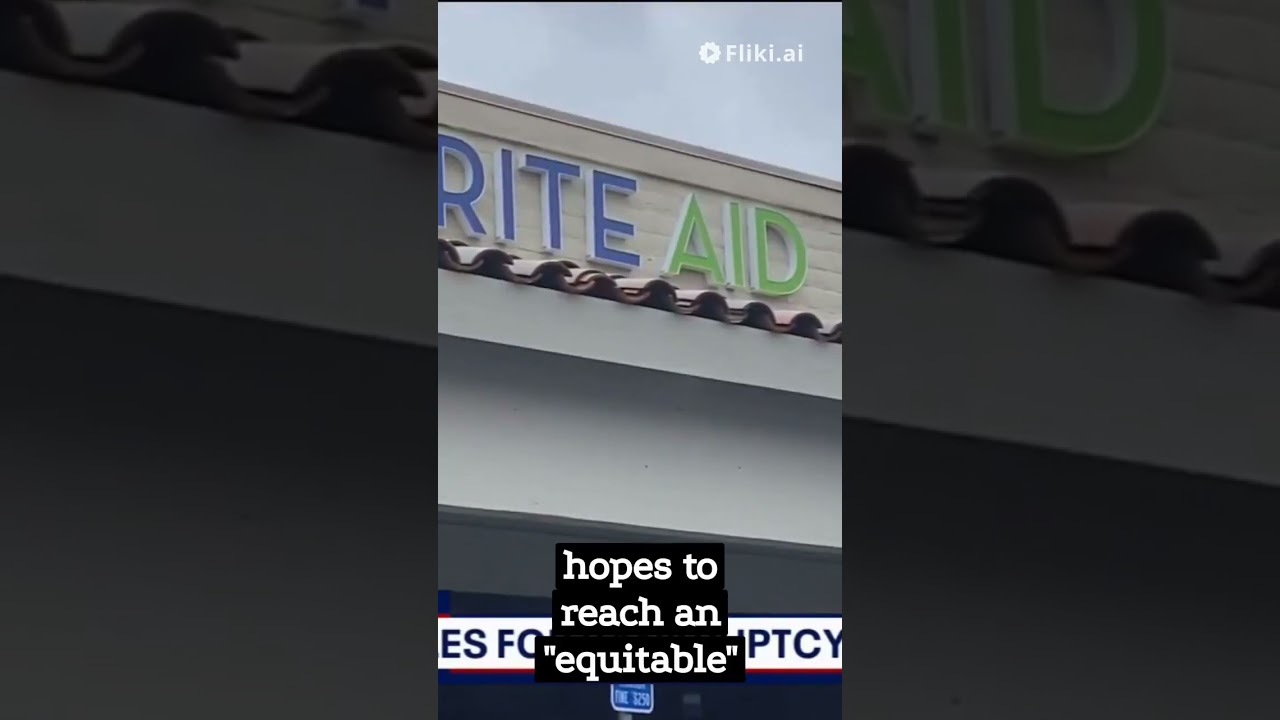 Rite Aid files for bankruptcy faced with high debt and opioid lawsuits.