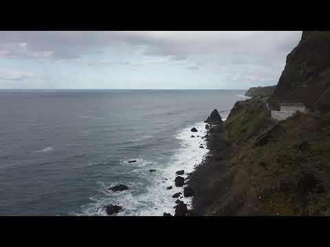 Miradouro das quebradas Madeira north coast drone flight