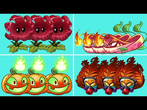 Tournament 04 Team FIRE Plant - Which Team Will Win? - PvZ 2 Team Plants