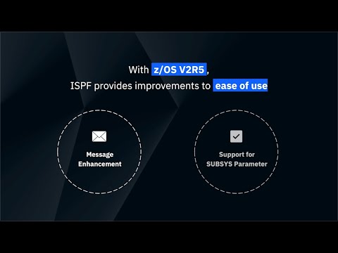 z/OS ISPF: Overview and V2R5 Highlights