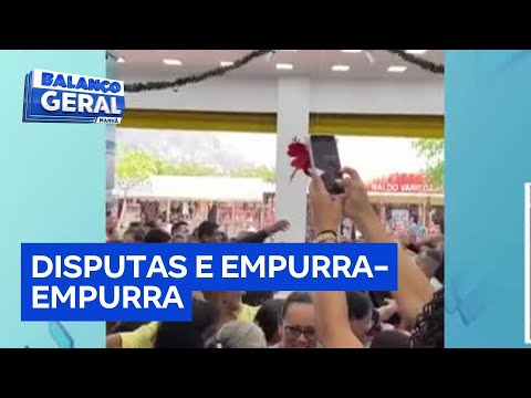 Promoção em inauguração de loja provoca tumulto e correria em Serra Talhada (PE)