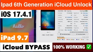 How To iPad 9.7-6th Generation iOS 17.4.1 iCloud Bypass ! ipad 9.7 A1893 iCloud Unlock By UnlockTool