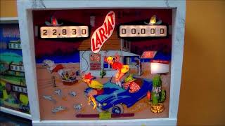 Playing Gottlieb's Rare 1969 "Lariat" Add-a-Ball Pinball Machine - only 150 made