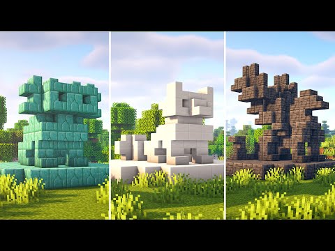 Minecraft Statue Tutorial | Axolotl, Fox, and Griffin