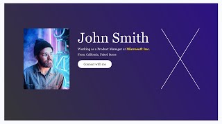 How To Make Animated User Profile Card Using HTML CSS And JavaScript