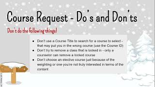 Directions for Entering Course Requests in SIS StudentVUE 2024-2025