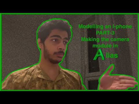 Modelling an I-phone on Alias PART3 - Building camera module