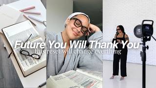 Future you will thank you for doing this 10 minute *reset* for the days you wake up in a slump