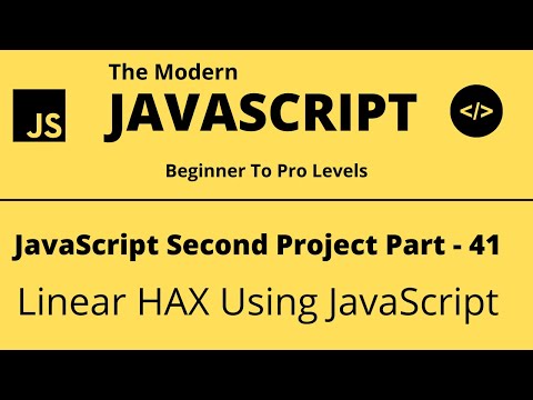 The Modern Javascript Tutorial Second Project Linear Hax Tech Quick Learner