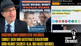 Kulturstaatsminister Weimer sorgt sich um geistiges Eigentum und klaut selbst: U