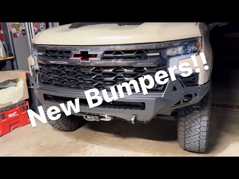 New ADD front and rear bumpers for the 2022+ Silverado 1500 ZR2!! Plus we are mounting a winch!