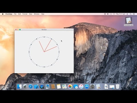Draw Clock using Objective-C and Cocoa Framework