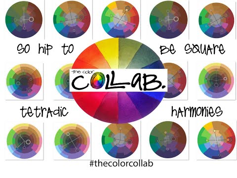 #thecolorcollab Tetradic Harmonies - Hip to be Square