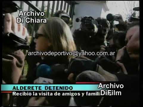 Ex Ministro Victor Alderete detenido - visitas de familiares - DiFilm (2000)