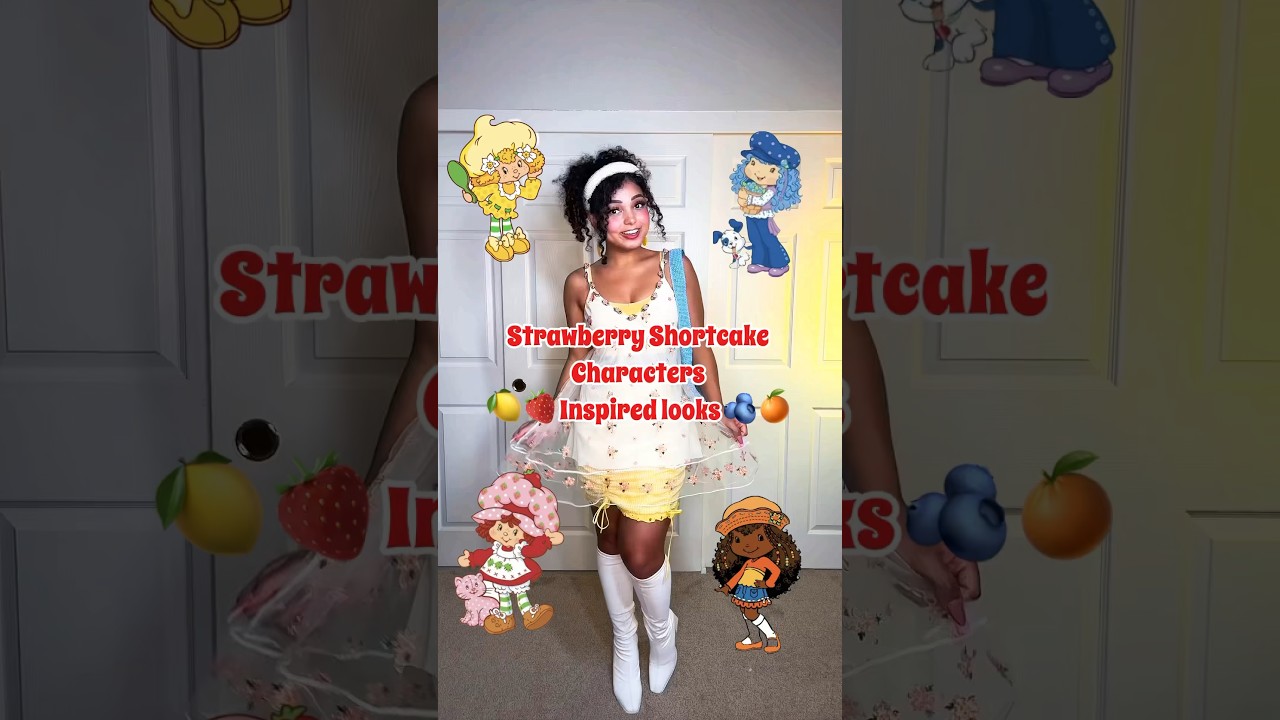 Strawberry Shortcake Characters inspired outfits 🍓❤️✨ which is your favorite? #strawberryshortcake