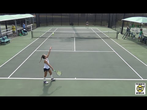 Petra Melounova (Hawaii) vs. Gemma Garcia (San Diego) HIGHLIGHTS - D1 College Tennis 2017