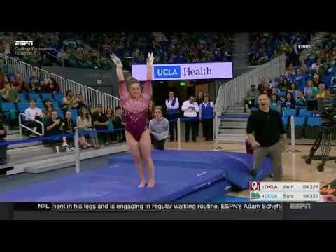 Brenna Dowell (Oklahoma) 2018 Vault vs UCLA 10.0