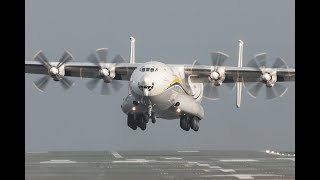 CROSS WIND | Antonov An-22 | Take-off