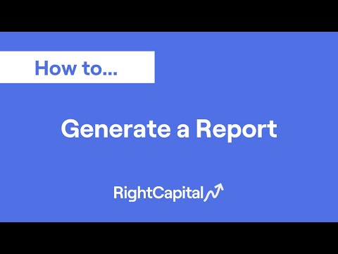 Generate a Report (0:54) 