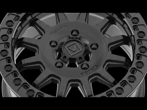 Valor Offroad V09 - Brushed Charcoal Flow Formed Beadlock UTV Wheel (15x7)