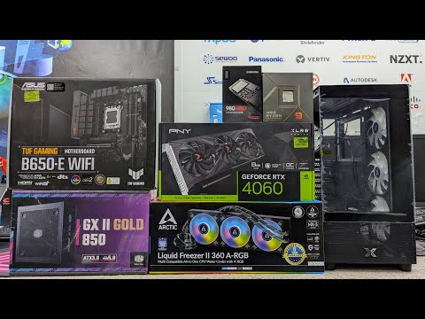 AMD Ryzen™ 9 7950X Best PC Build ASUS TUF B650-E GAMING ARCTIC Freezer 360 STEP BYE STEP ASSEMBLY