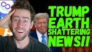 CRYPTO HOLDERS YOU WON'T BELIEVE WHAT TRUMP JUST SAID!!