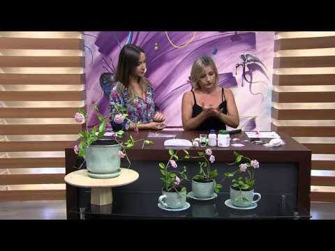 Mulher.com 25/02/2015 Flor de cera em biscuit por Alessandra Assi Parte 1