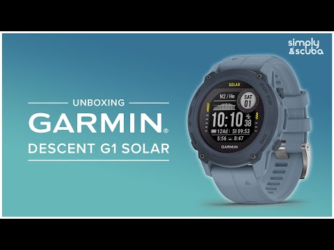 Garmin Descent G1 Solar Dive Computer | Unboxing | @simplyscuba